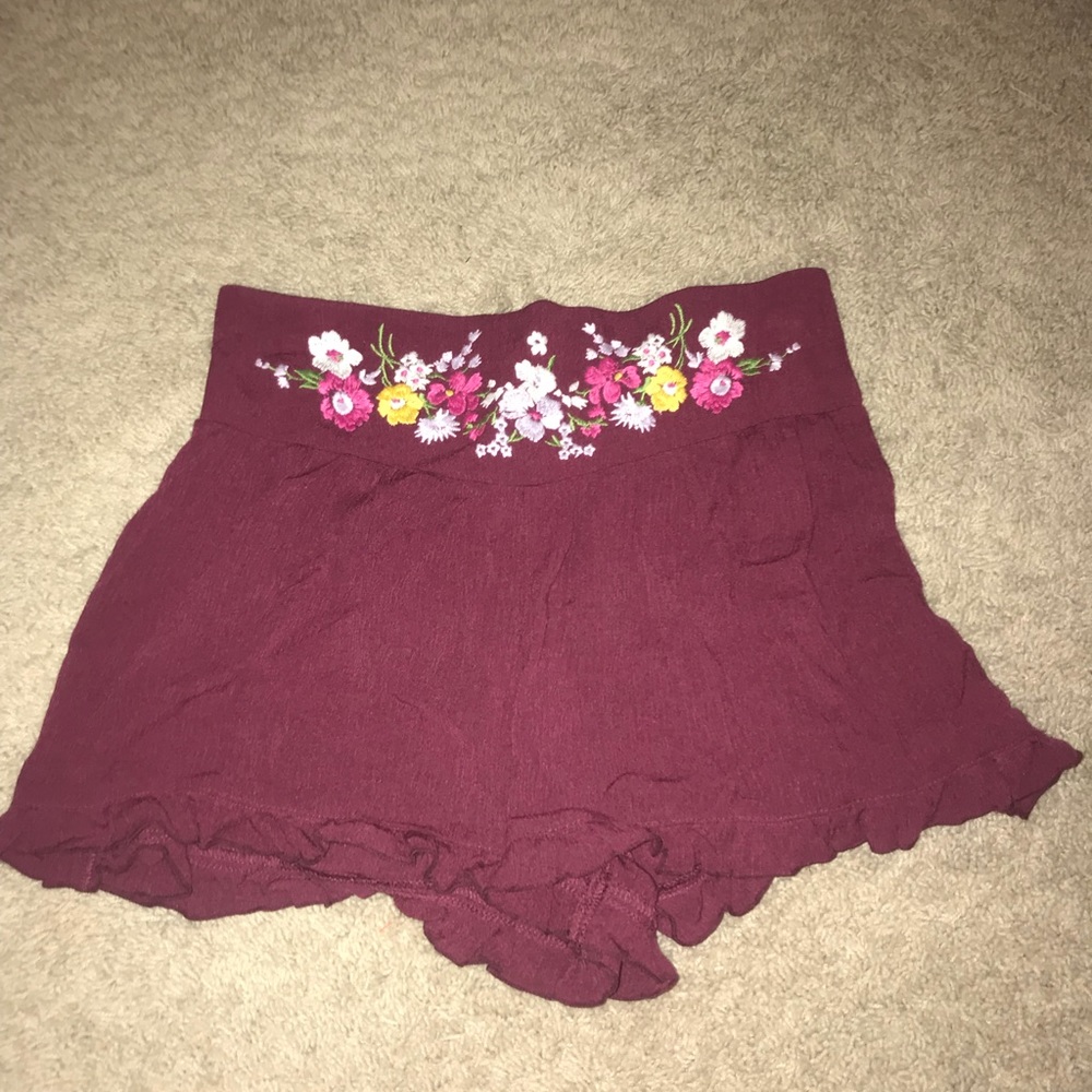 Mossimo maroon shorts